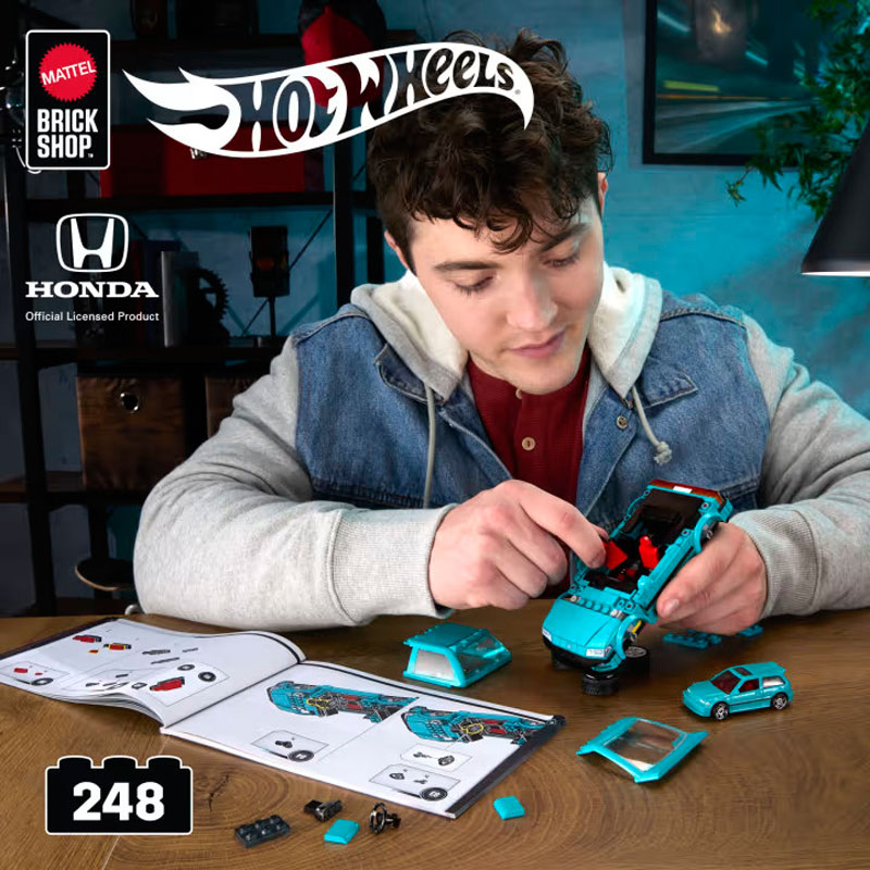 Mattel Brick Shop™ Hot Wheels® Speed Series™ Custom ’90 Honda Civic EF JHF62