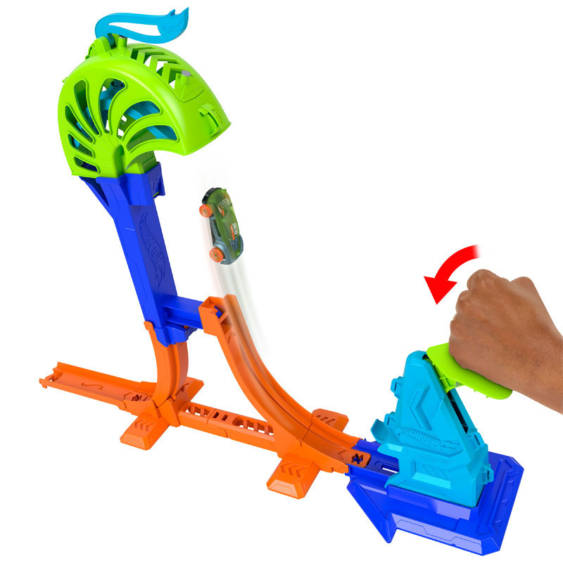 Λαμπάδα Mattel Hot Wheels Stunt Tracks Νέες Αγωνιστικές Πίστες - Power Launch Champion™ JHK75