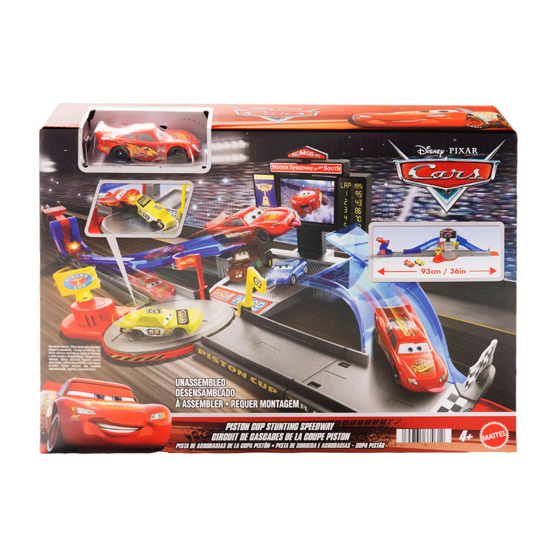 Mattel Disney Pixar Cars Piston Cup Stunting Speedway Μεγάλη Πίστα Αγώνων για Κόλπα JHL42