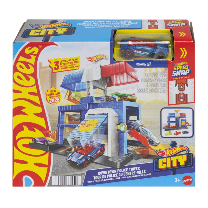 Mattel Hot Wheels Πίστες City Downtown Police Tower