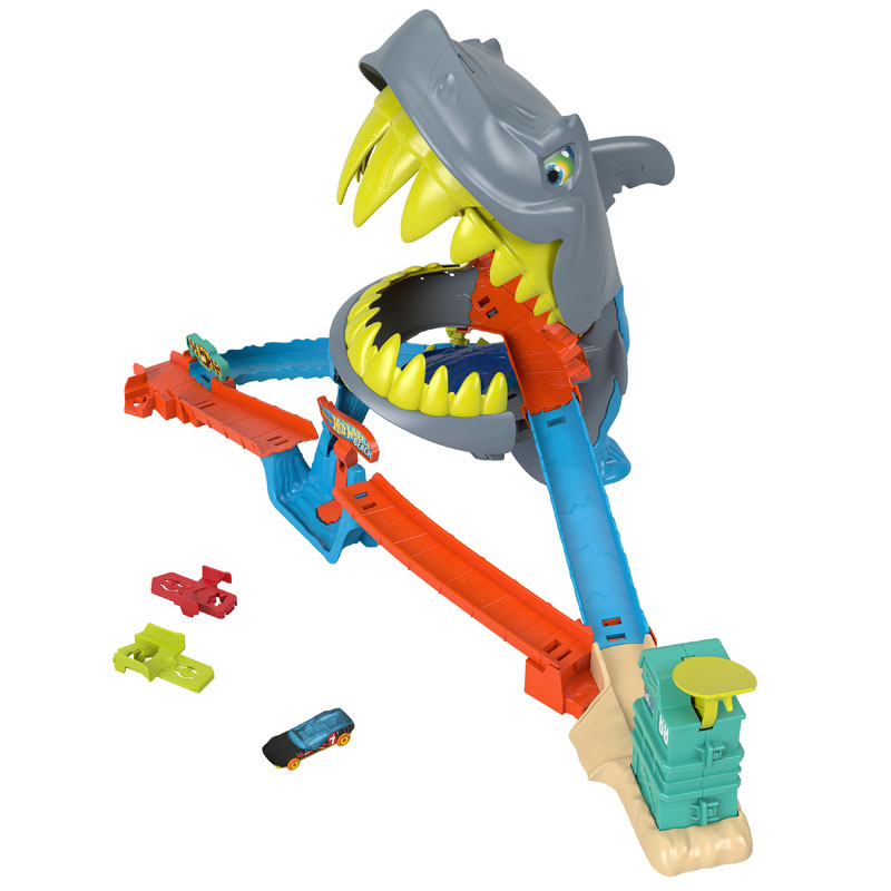 Mattel Hot Wheels City™ Shark Chomp Beach™ - Πίστα Επίθεση Καρχαρία JHL96