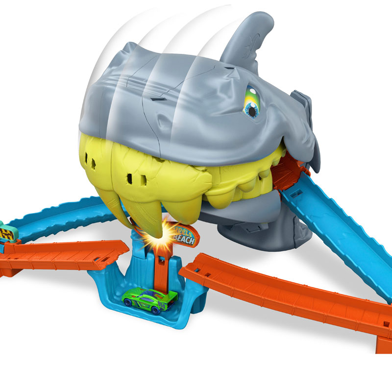 Mattel Hot Wheels City™ Shark Chomp Beach™ - Πίστα Επίθεση Καρχαρία JHL96