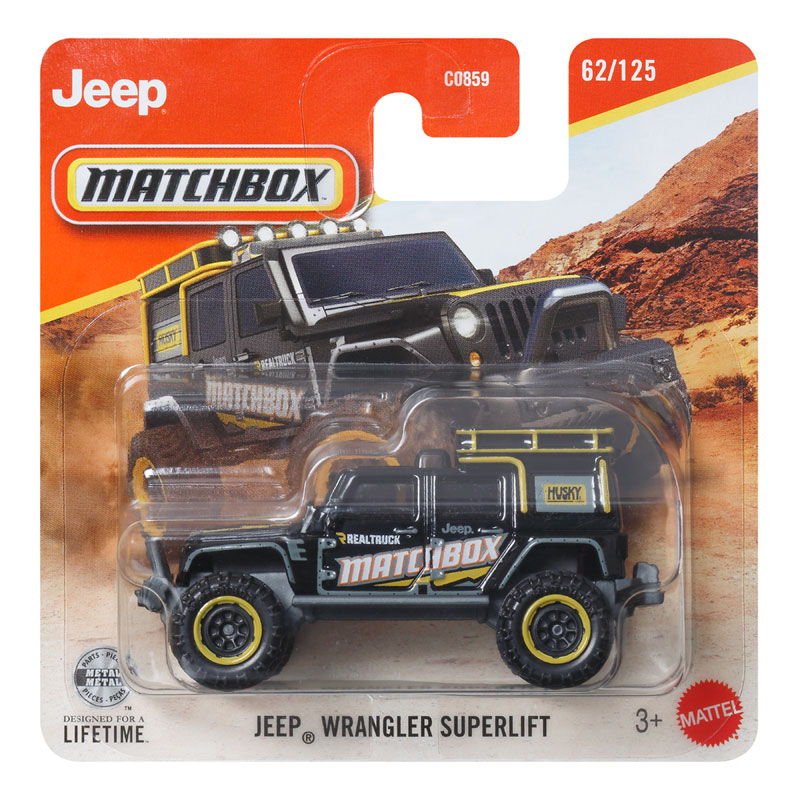 Mattel Matchbox Αυτοκινητάκι H Jeep Wrangler Superlift