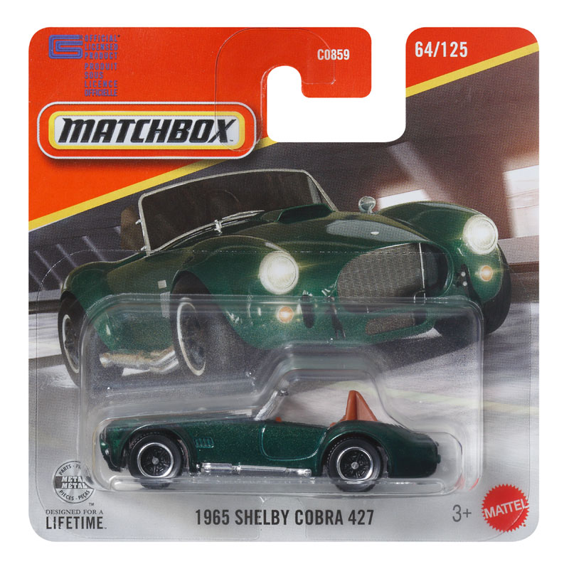 Mattel Matchbox Αυτοκινητάκι H 1965 Shelby Cobra 427 Metal Base Έκδοση