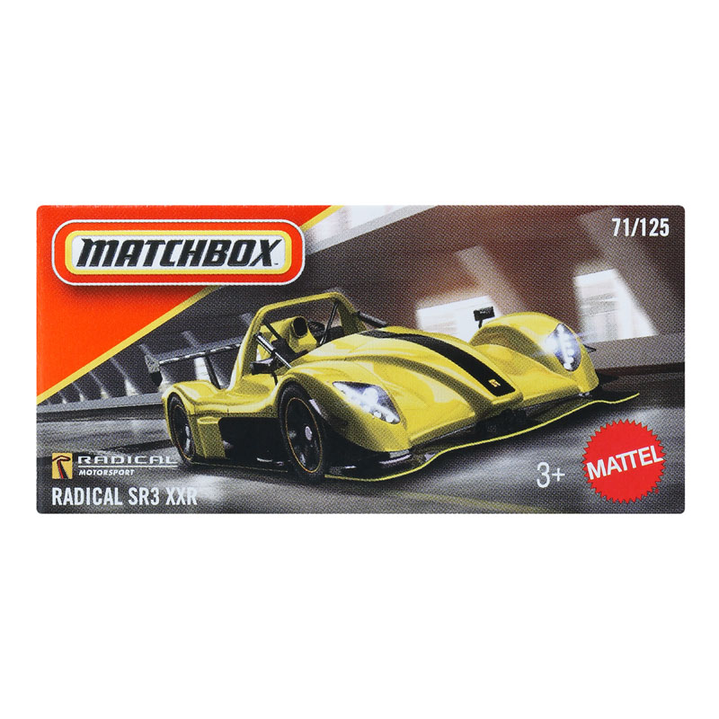 Mattel Matchbox Αυτοκινητάκι H Radical SR3 XXR
