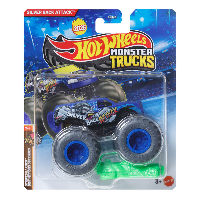 Mattel Hot Wheels Οχήματα Monster Trucks D Silver Back Attack™