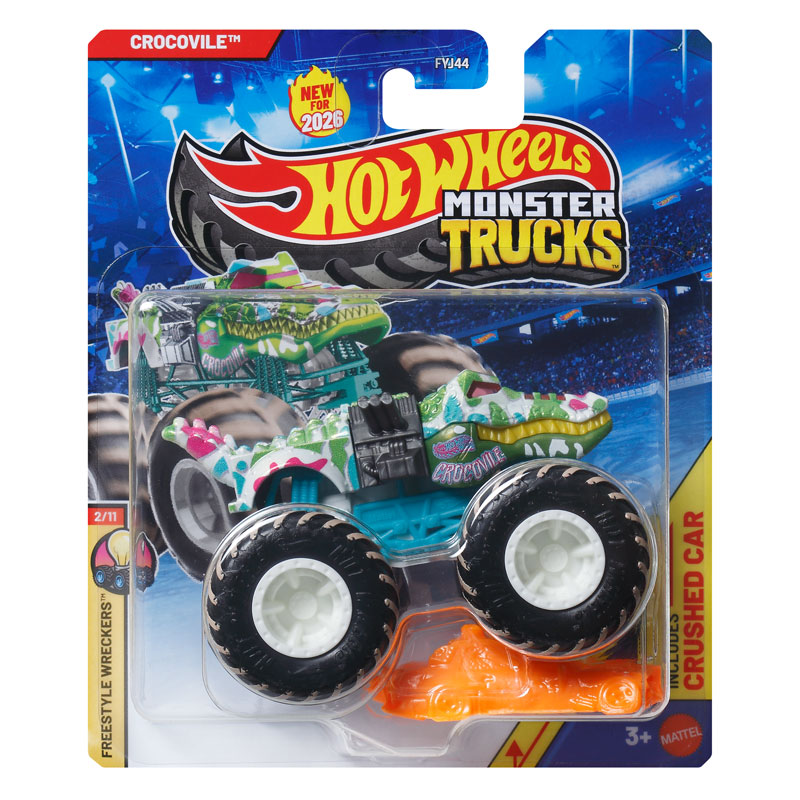 Mattel Hot Wheels Οχήματα Monster Trucks K- Crocovile