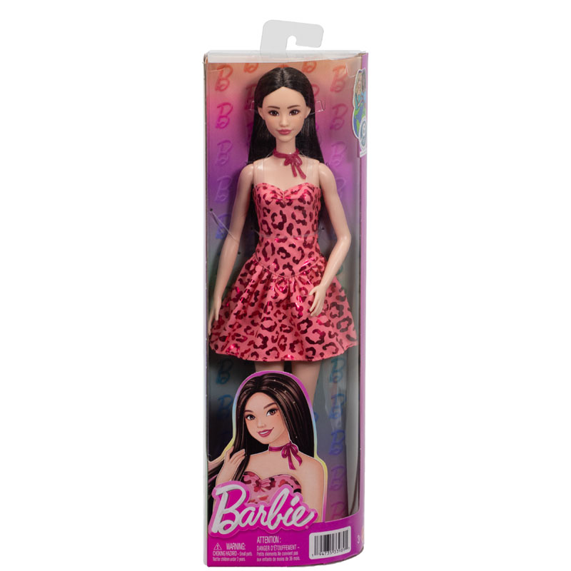 Mattel Barbie Fashionistas Doll A #246 Λεοπάρ Φόρεμα JJN59/FBR37