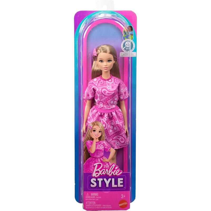 Mattel Barbie Fashionistas Doll N #249 Pink Paisley