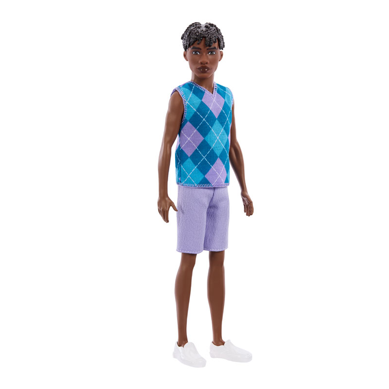 Mattel Ken® Doll Fashionistas P Κούκλα με Σκούρα Επιδερμίδα & Μοντέρνο Στυλ #253