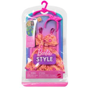 Mattel Barbie Βραδινά Σύνολά Φούστα/Μπλούζα Orange με Αξεσουάρ (GWC27)