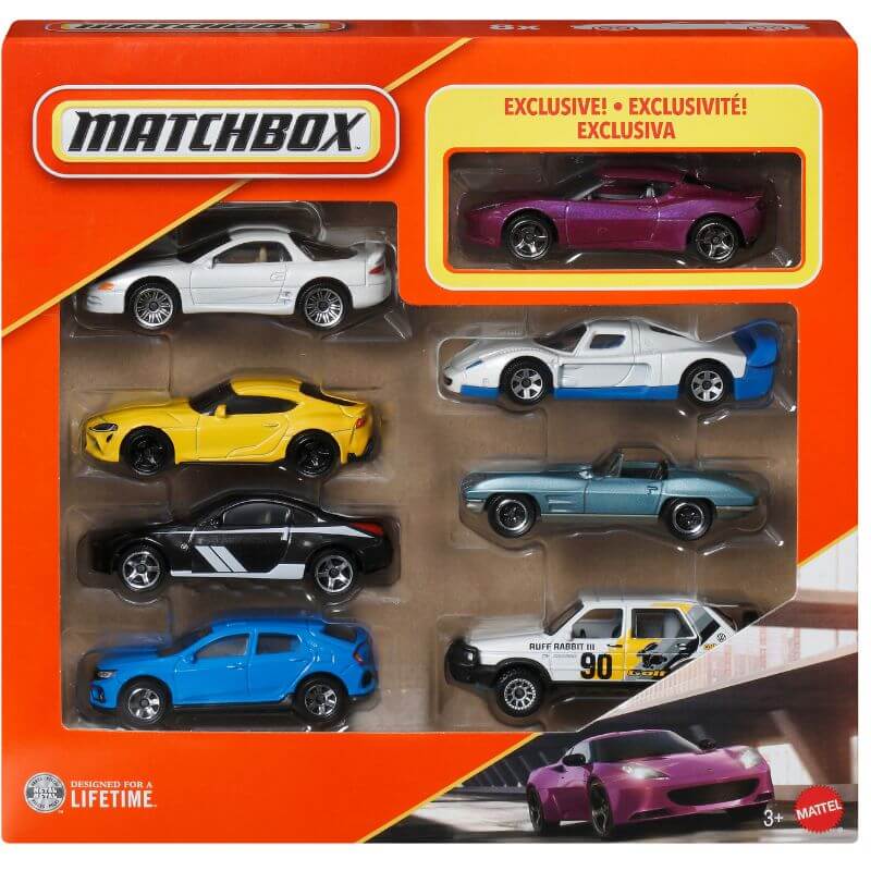Mattel Matchbox Αυτοκινητάκια σετ των 8 P JJP50
