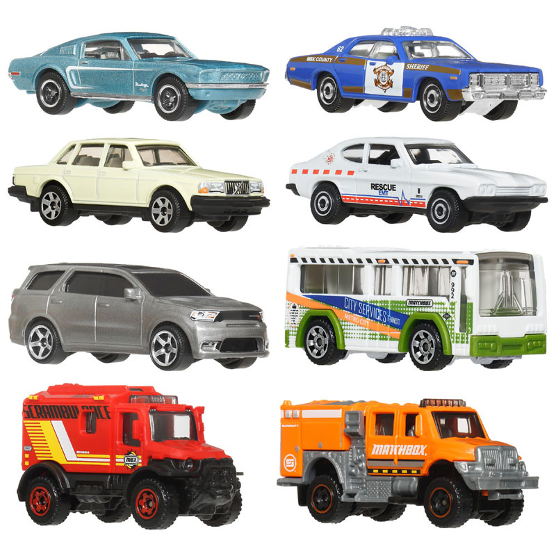 Mattel Matchbox Αυτοκινητάκια σετ των 8 P JJP54