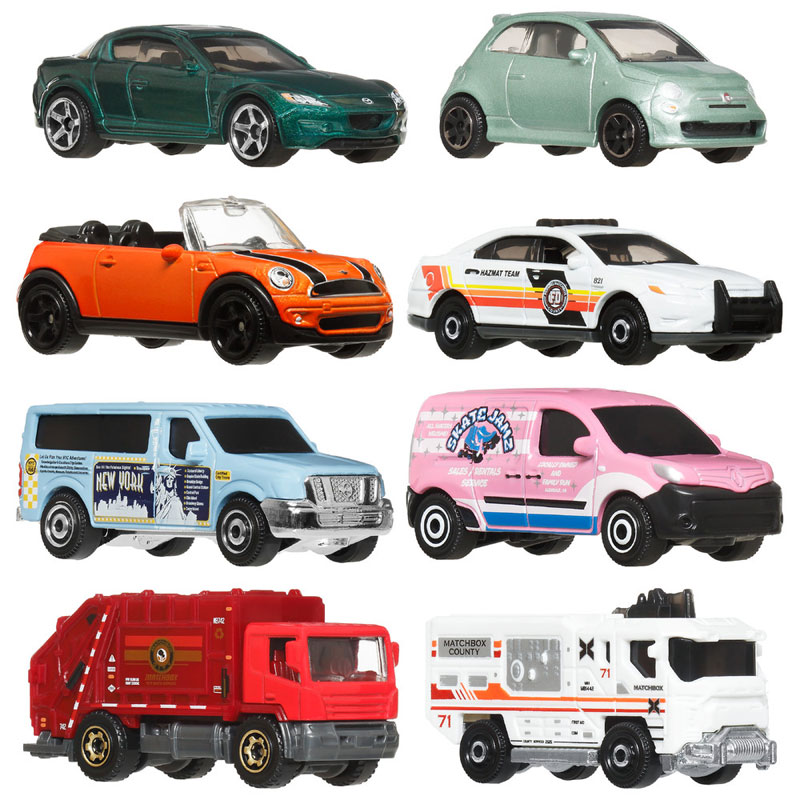 Mattel Matchbox Αυτοκινητάκια σετ των 8 P JJP55