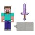 Mattel Minecraft B Φιγούρα 8cm Steve JJR85