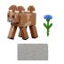 Mattel Minecraft B Φιγούρα 8cm Mooshroom JJR95