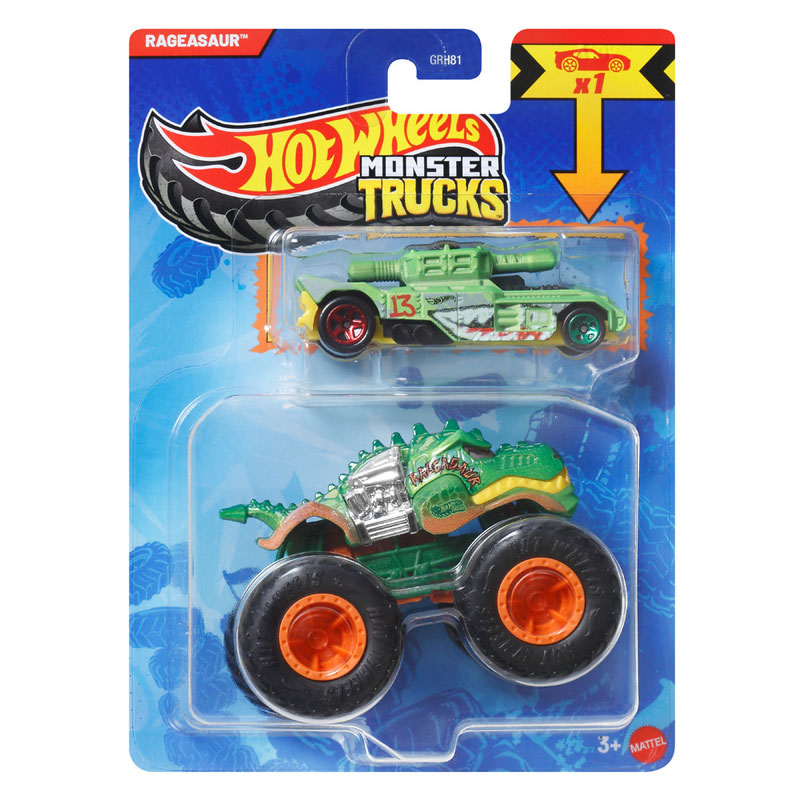 Mattel Hot Wheels Metal Monster T - Rageasaur JJT55