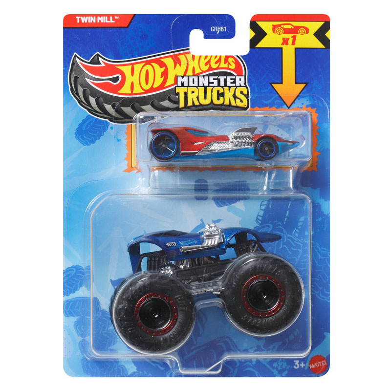 Mattel Hot Wheels Metal Monster T - Twin Mill JJT56