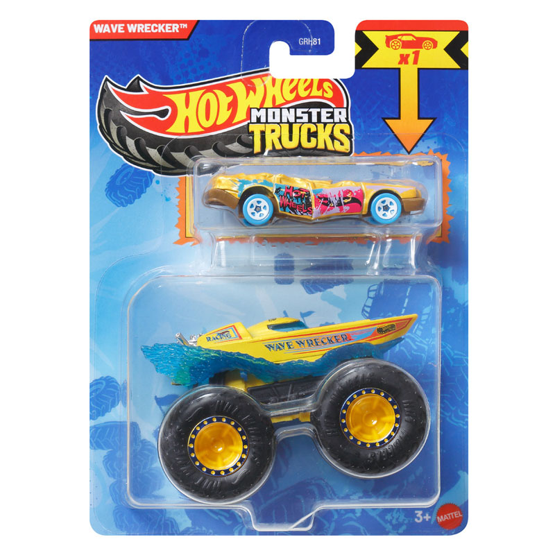Mattel Hot Wheels Metal Monster T - Wave Wrecker JJT62