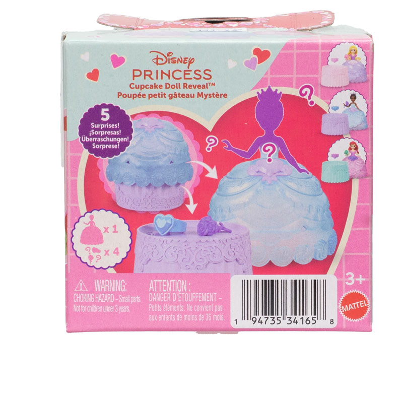 Mattel Disney Princess Μίνι Κούκλες Cupcake Reveal Έκπληξη - Σχέδια JJT70