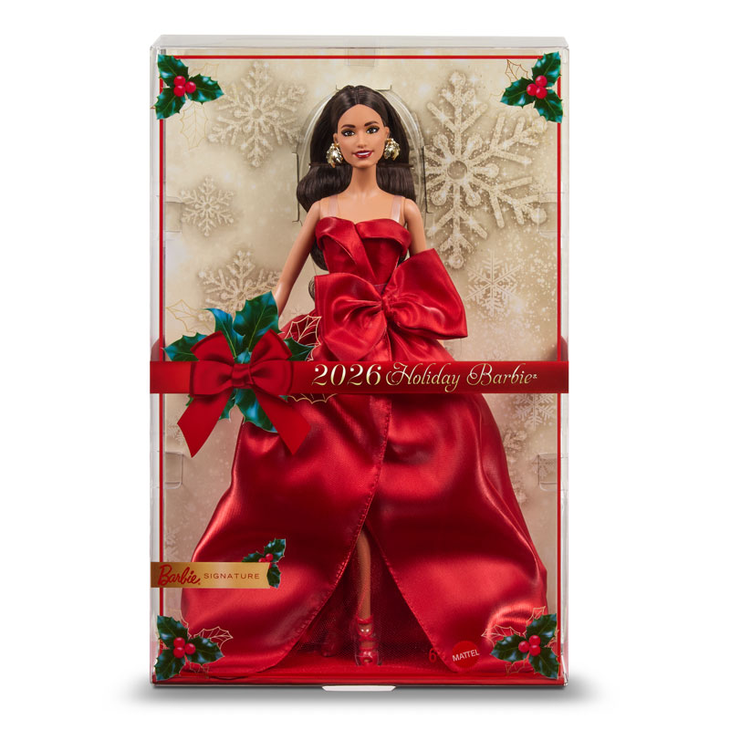 Mattel Barbie® Signature Holiday Brown Hair Brunette Doll JJX67