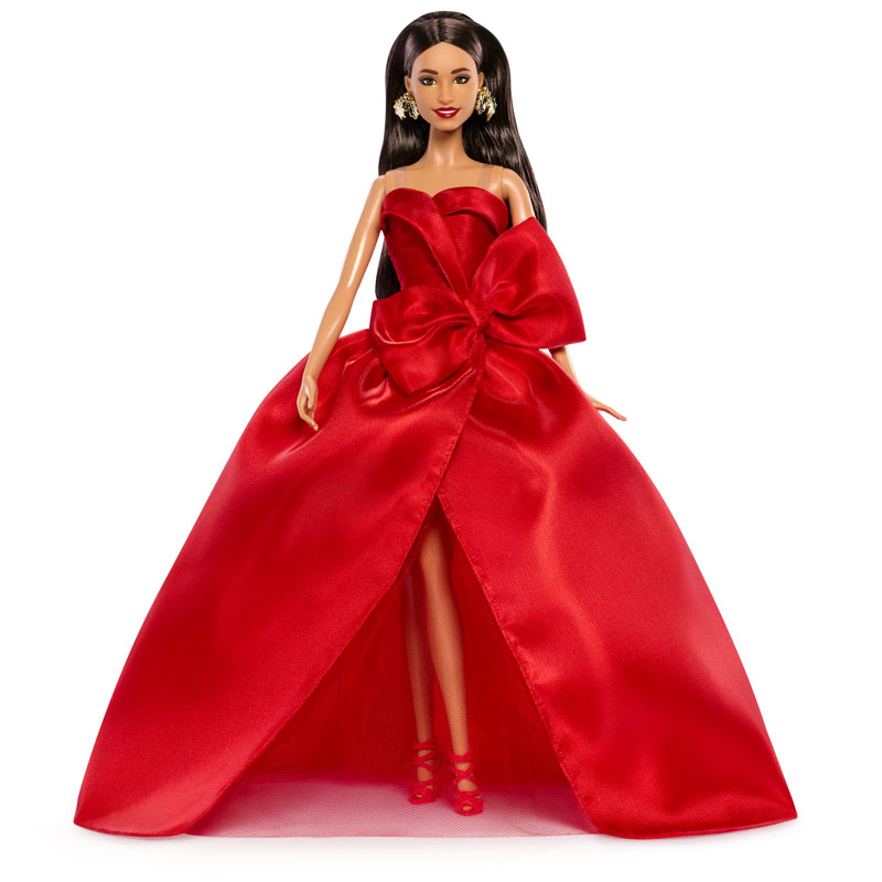 Mattel Barbie® Signature Holiday Brown Hair Brunette Doll JJX67