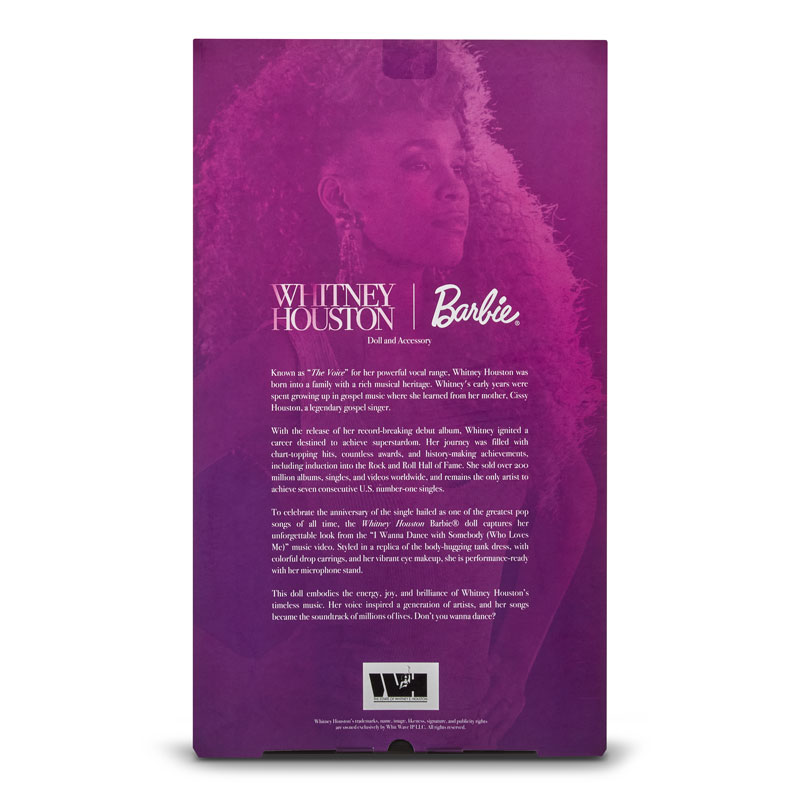 Mattel Barbie® Signature Music Series Συλλεκτική Κούκλα "Whitney Houston" Project Bodyguard JJY07