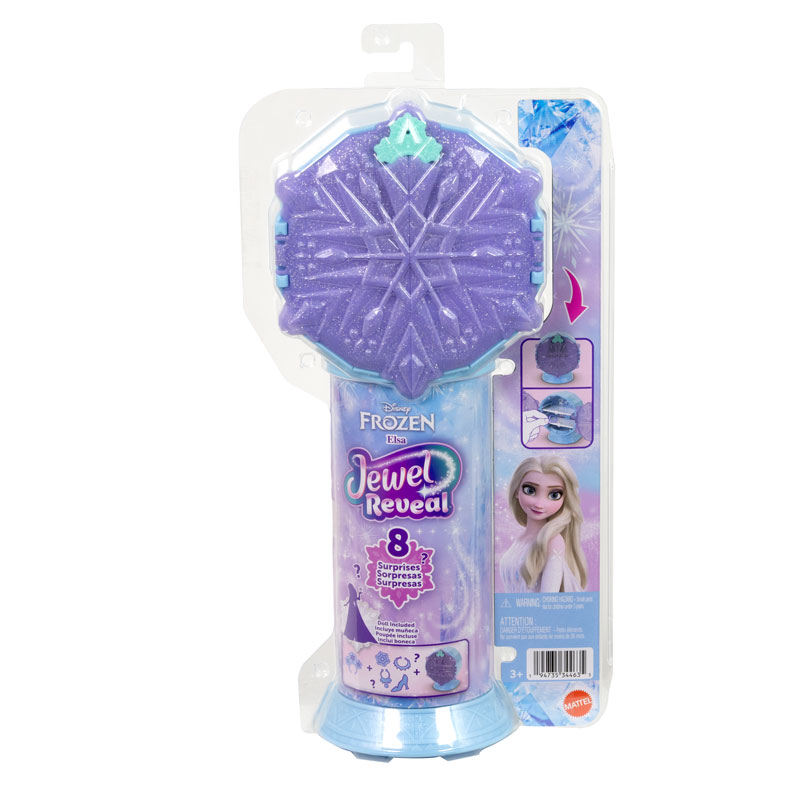 Mattel Disney Frozen Jewel Reveal Elsa με Κοσμηματοθήκη JJY36