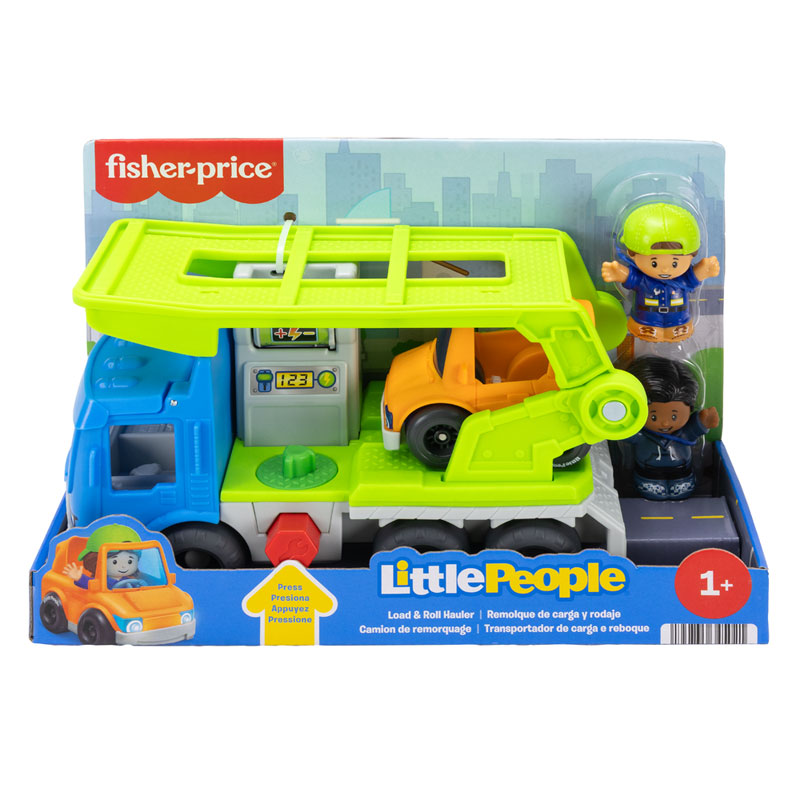 Fisher-Price® Little People® Let's Go Load & Roll Hauler - Νταλίκα με Όχημα & Φιγούρες JJY78