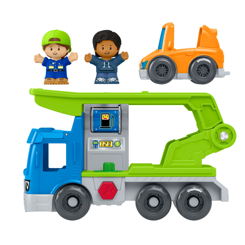 Fisher-Price® Little People® Let's Go Load & Roll Hauler - Νταλίκα με Όχημα & Φιγούρες JJY78