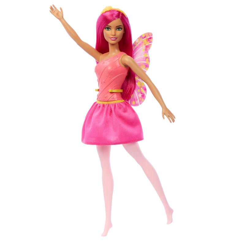 Mattel Barbie Fantasy Νεραΐδα Μπαλαρίνα Φούξια Μαλλιά