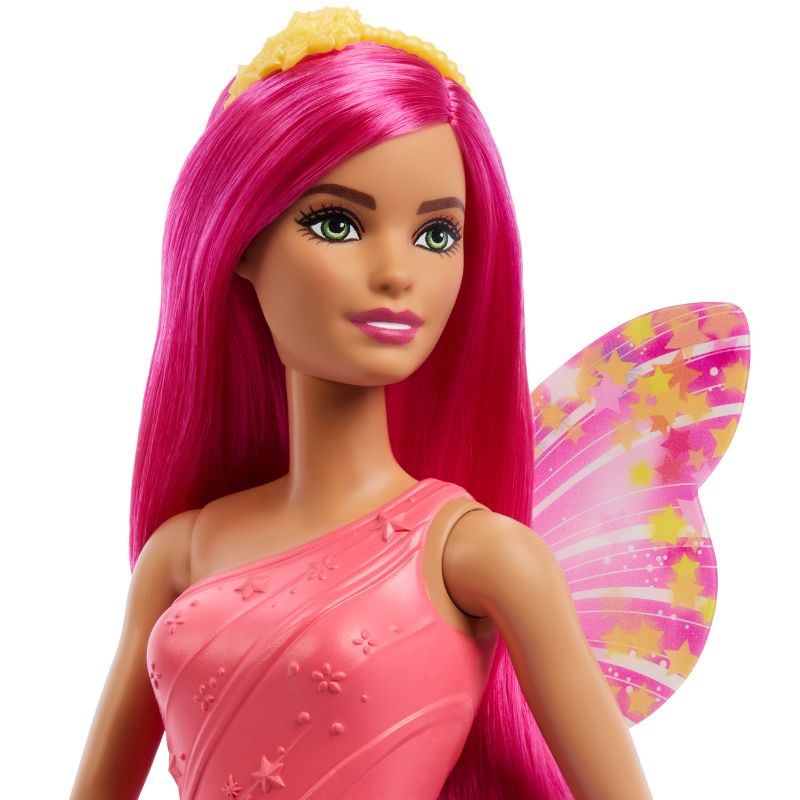 Mattel Barbie Fantasy Νεραΐδα Μπαλαρίνα Φούξια Μαλλιά