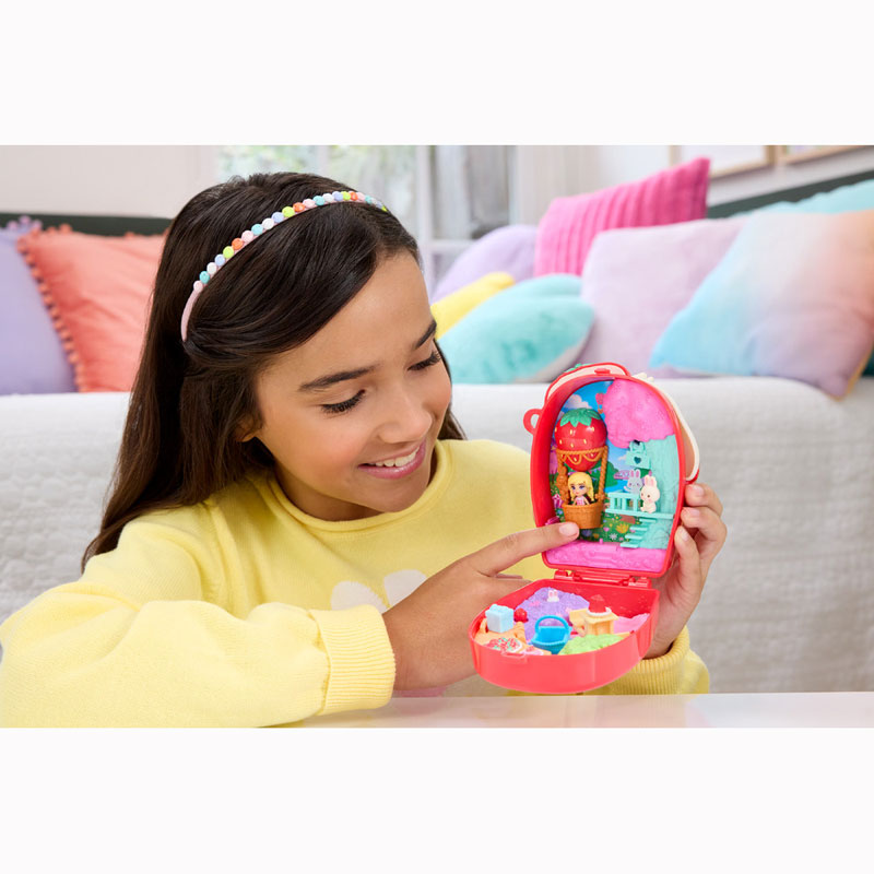 Mattel Polly Pocket™ & Adventures Compact Play Set E Ο κόσμος της Polly Picnic Bunny Compact