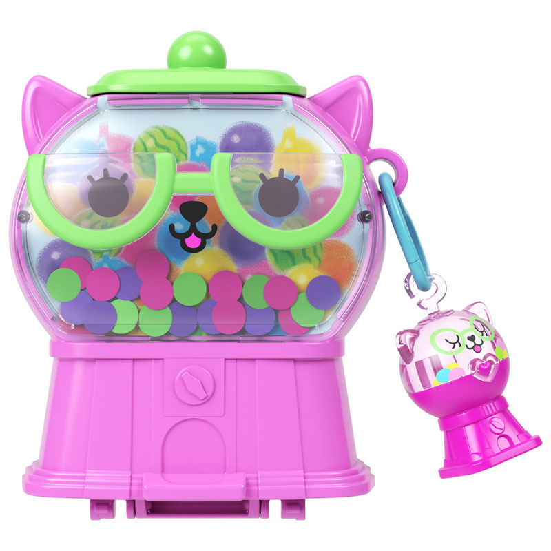 Mattel Polly Pocket™ & Adventures Compact Play Set E Ο κόσμος της Polly Gumball Kitty Compact
