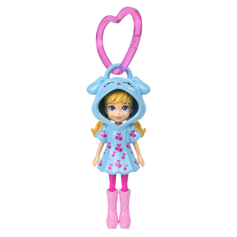 Mattel Polly Pocket Κούκλα με φουτεράκι - Γαλάζιο Κεράσι JKC59