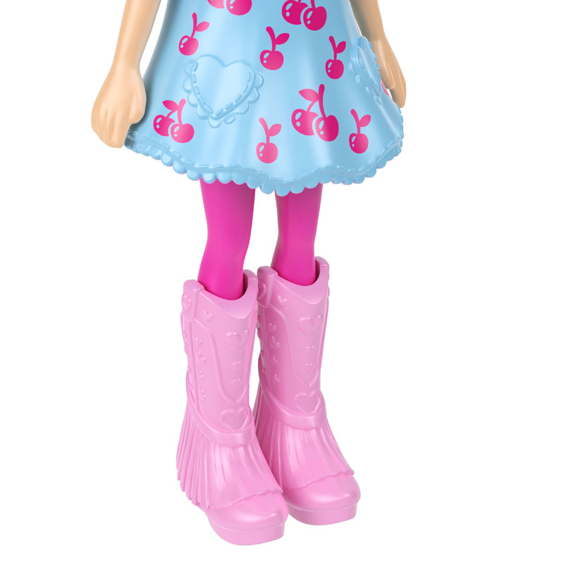Mattel Polly Pocket Κούκλα με φουτεράκι - Γαλάζιο Κεράσι JKC59