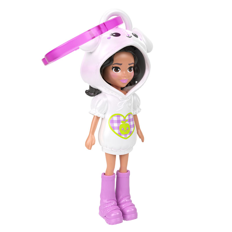 Mattel Polly Pocket Κούκλα με φουτεράκι - Λευκό Μήλο JKC60
