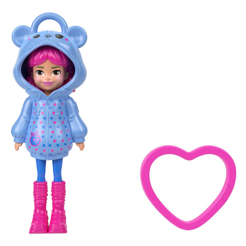 Mattel Polly Pocket Κούκλα με φουτεράκι - Σιέλ Μύρτιλο JKC61