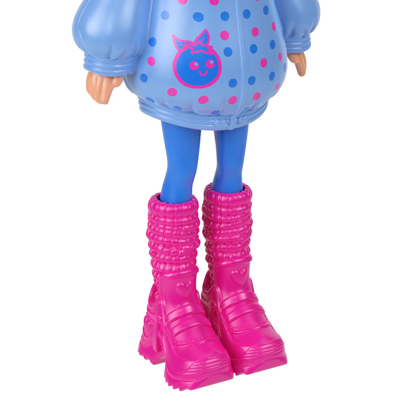 Mattel Polly Pocket Κούκλα με φουτεράκι - Σιέλ Μύρτιλο JKC61