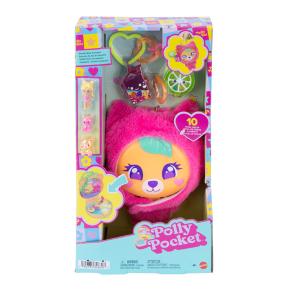 Mattel Polly Pocket Plushie Bear Compact Playset Μίνι Λούτρινο Αρκουδάκι JKC79