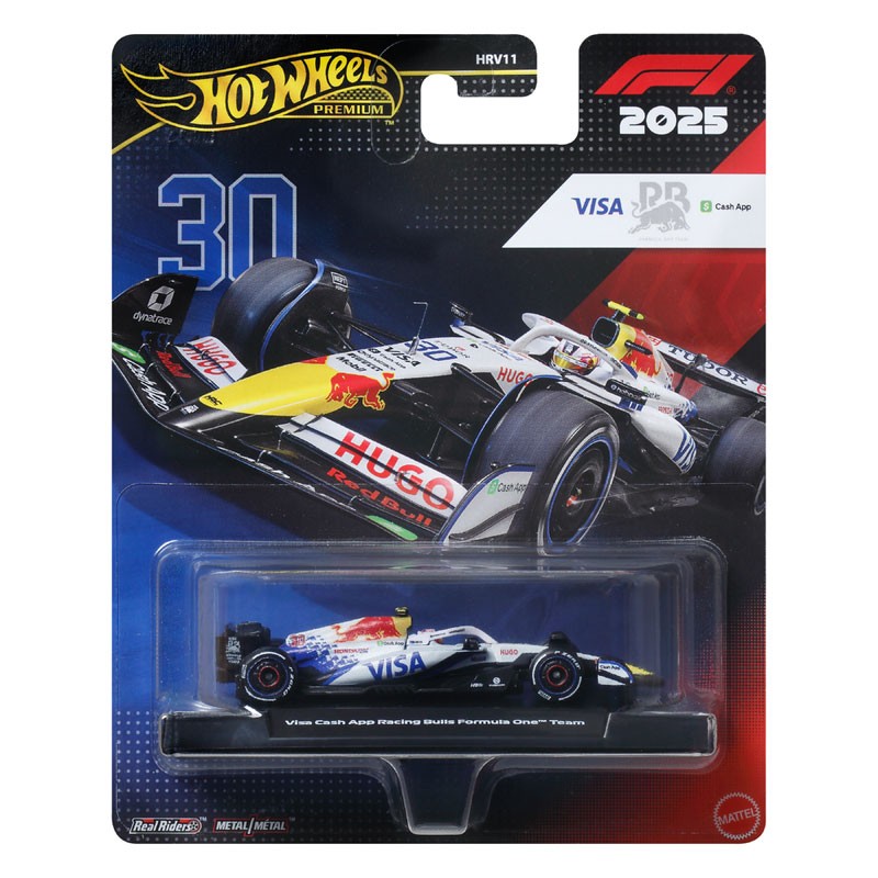 Mattel Hot Wheels Συλλεκτικό Αυτοκινητάκι 2025 Visa Cash App Racing Bulls Formula 1 Team Vehicle #30