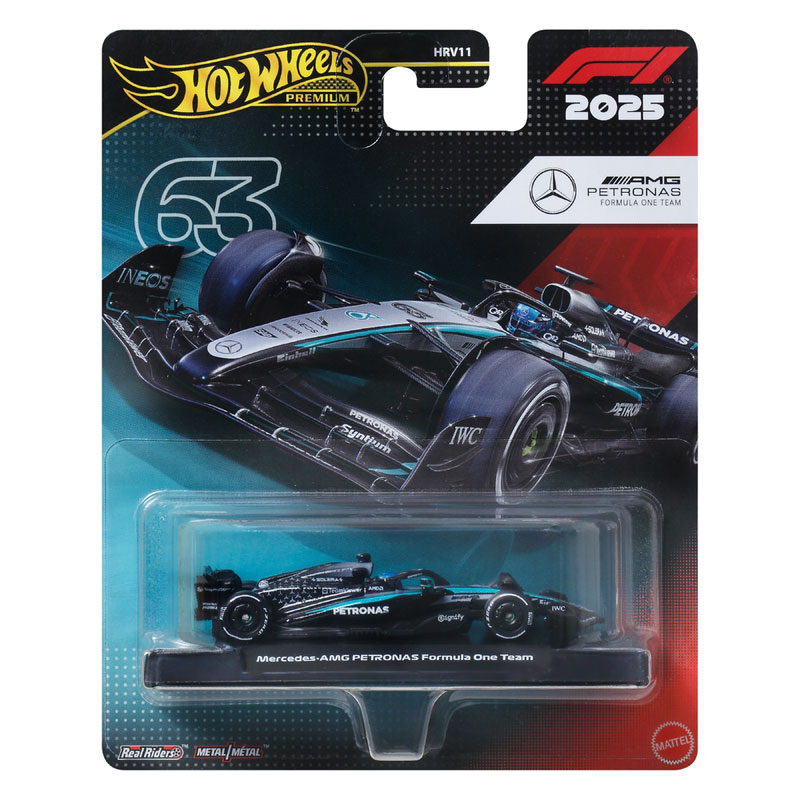 Mattel Hot Wheels Συλλεκτικό Αυτοκινητάκι 2025 Mercedes-AMG Petronas Formula 1 Team #63