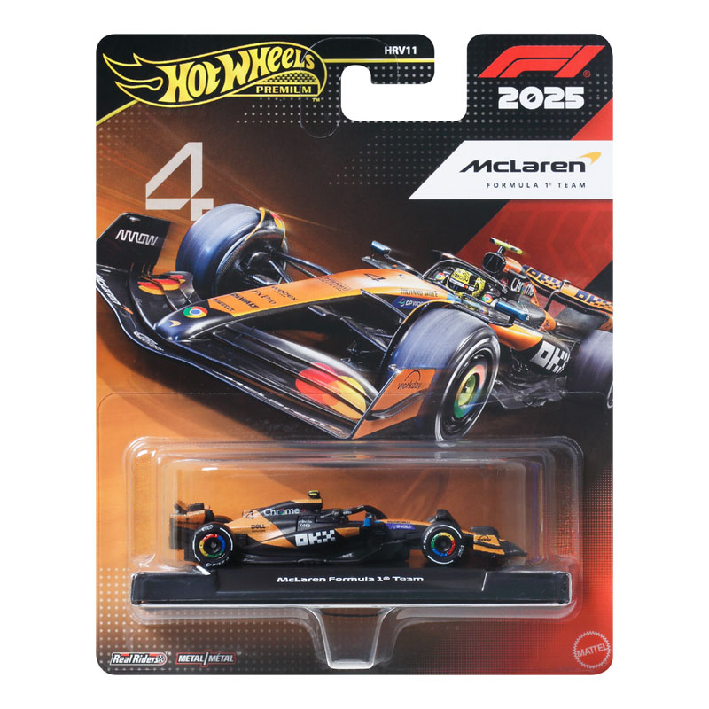 Mattel Hot Wheels Συλλεκτικό Αυτοκινητάκι 2025 McLaren Formula 1 Team #4