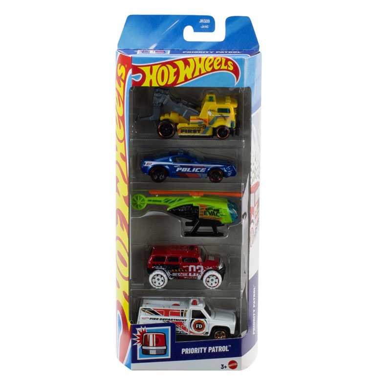 Mattel Hot Wheels Αυτοκινητάκια K Σετ Των 5 Priority Patrol JKG09