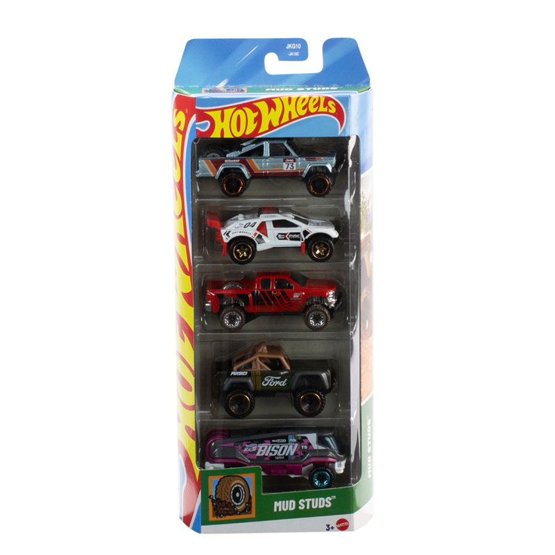 Mattel Hot Wheels Αυτοκινητάκια K Σετ Των 5 Mud Studs JKG10