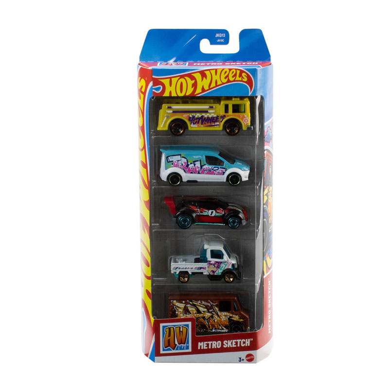 Mattel Hot Wheels Αυτοκινητάκια K Σετ Των 5 Metro Sketch JKG13