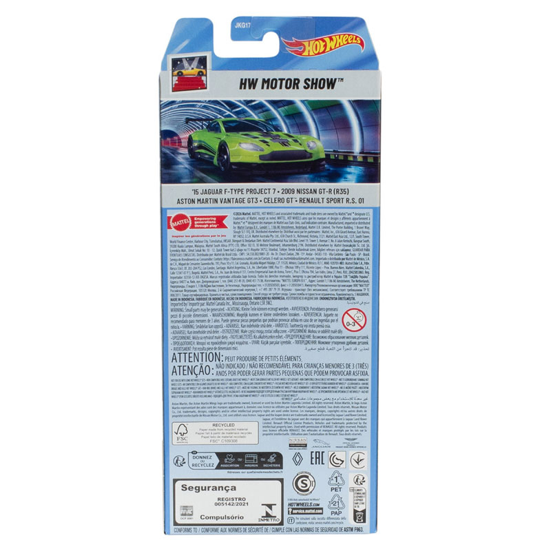 Mattel Hot Wheels Αυτοκινητάκια N Σετ Των 5 HW Motor Show JKG17