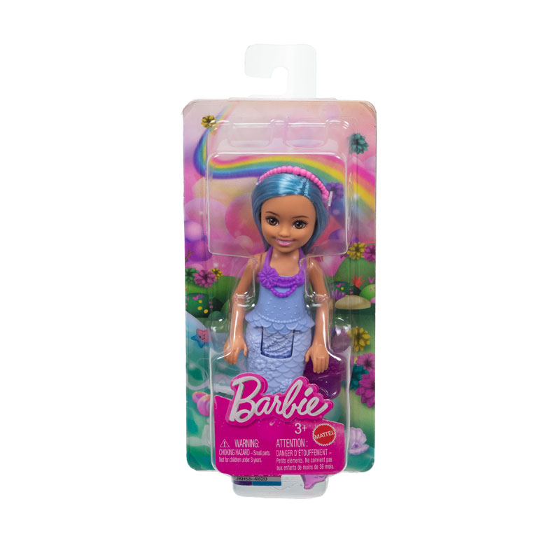 Mattel Barbie Chelsea Παραμυθένιος Κόσμος - Γοργόνα Γαλάζια Μαλλιά JKH55
