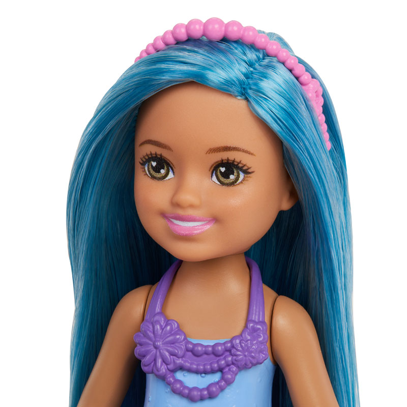 Mattel Barbie Chelsea Παραμυθένιος Κόσμος - Γοργόνα Γαλάζια Μαλλιά JKH55