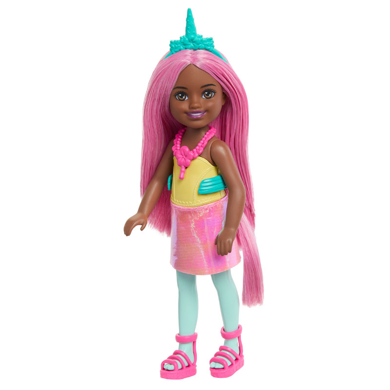 Mattel Barbie Chelsea Παραμυθένιος Κόσμος - Μονόκερος Ροζ Μαλλιά JKH57